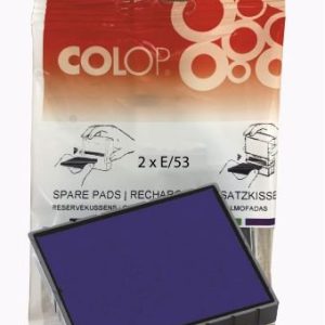 BLISTER 2 RECAMBIOS ALMOHADILLA MODELO E/53 AZUL