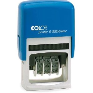 SELLO FECHADOR 4MM MODELO S 220 4 BANDAS ESPA?OL AZUL/AZUL