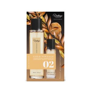 ESTUCHE AGUA DE PERFUME GOLD VINTAGE N?02 100ML+30ML