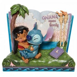 FIGURA DECORATIVA DISNEY LILO & STITCH LIBRO OHANA