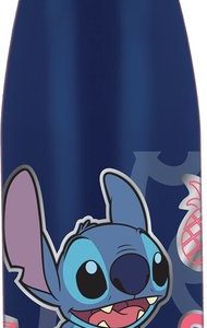 BOTELLA ALUMINIO INFANTIL 600 ML, STITCH PALMS