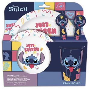 SET MICRO KIDS 5 PIEZAS EN ESTUCHE STITCH ALOHA