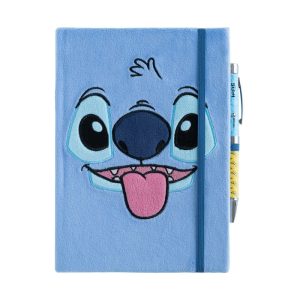 CUADERNO FELPA A5 CON BOLIGRAFO PROYECTOR STITCH TROPICAL