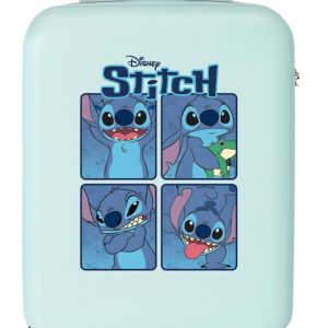 MALETA DE CABINA RIGIDA 55 CM TURQUESA STITCH DISNEY
