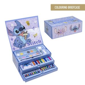 SET PAPELERIA COLOREABLE MALETIN CAJONES STITCH