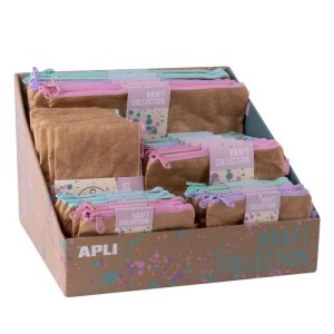 EXPOSITOR ZIPPER BAGS KRAFT COLLECTION 48 UNIDADES