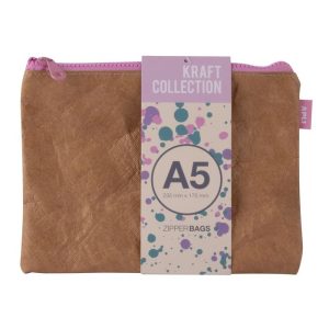 BOLSA ZIPPER BAG KRAFT COLLECTION TAMA?O A5