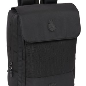 MOCHILA CON SOLAPA PORTATIL 13,3''+USB REAL MADRID PREMIUM
