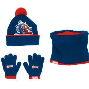 SET GORRO/BUFF/GUANTES INFANTIL 48/51 POMPON AVENGERS
