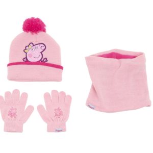 SET GORRO/BUFF/GUANTES BEBE 44/46 PEPPA PIG