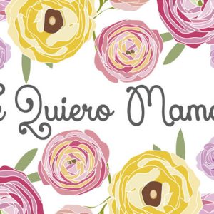 TARJETA MINI CARD ROSAS TE QUIERO MAMA