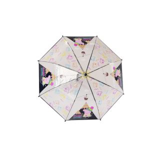 PARAGUAS INFANTIL PEPPA PIG MANUAL TRANSPARENTE 48 CM