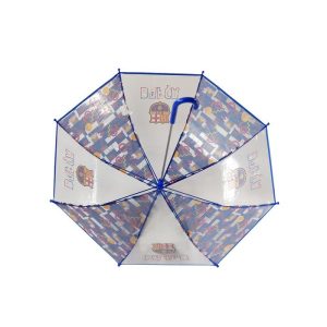 PARAGUAS MANUAL INFANTIL 48 CM TRANSPARENTE FC BARCELONA