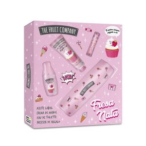 SET FRUIT COMPANY COLONIA+CREMA MANOS+LIP OIL+ESTUCHE FRESA