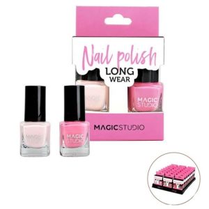SET MANICURA 2 ESMALTES MAGIC STUDIO