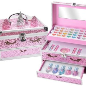 SET DE MAQUILLAJE DESPLEGABLE CON PURPURINA UNICORNIO