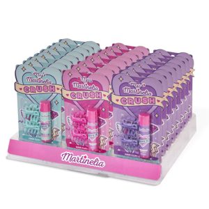 SET BALSAMO LABIAL + 2 PINZAS PARA EL PELO