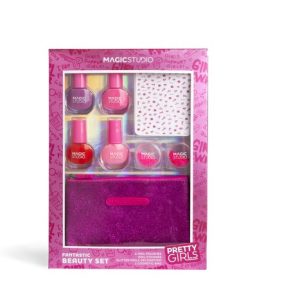 SET COMPLETO BELLEZA DE U?AS PRETTY GIRLS MAGIC STUDIO