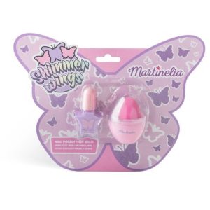 CONJUNTO DE ESMALTE DE U?AS Y BALSAMO LABIAL MARTINELIA