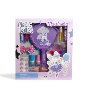 CAJA COMPLETA CON ESPEJO DE MAQUILLAJE BALLET MARTINELIA