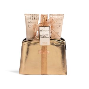 SET BA?O NECESER IDC INSTITUTE SCENTED BATH BRONZE BAG 3PCS