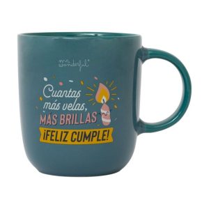 TAZA - CUANTAS MAS VELAS MAS BRILLAS, FELIZ CUMPLE