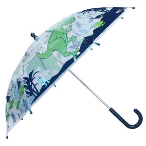PARAGUAS INFANTIL MANUAL TRANSPARENTE DINO RAINY DAYS