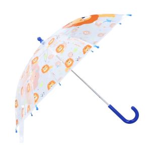 PARAGUAS INFANTIL MANUAL TRANSPARENTE LION RAINY DAYS