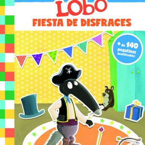 MIS PRIMERAS PEGATINAS LOBO FIESTA DE DISFRACES,