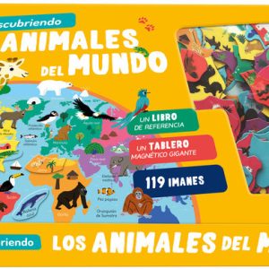 DESCUBRIENDO ANIMALES DEL MUNDO TABLERO MAGNETICO