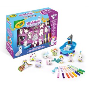 WASHIMALS - SUPER SET 10 MASCOTAS Y 2 DISFRACES