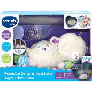 PROYECTOR PELUCHE PARA BEBE OVEJITA DULCES SUE?OS