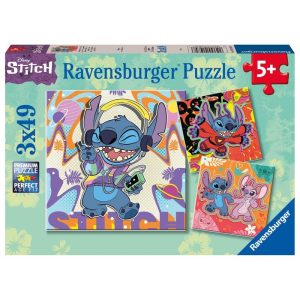PUZZLE 3X49 PIEZAS DISNEY STITCH