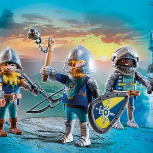 PLAYMOBIL SET DE 3 CABALLEROS DE NOVELMORE
