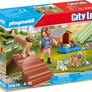 PLAYMOBIL SET DE REGALO ENTRENADORA DE PERROS