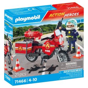 PLAYMOBIL MOTO DE BOMBEROS