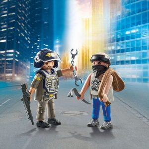 PLAYMOBIL POLICIA CON LADRON