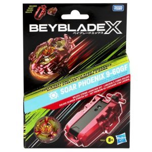BEYBLADE X SET PREMIUM DE LANZADOR Y SOAR PHOENIX