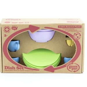 SET DE PLATOS, VASOS Y CUBIERTOS GREENT