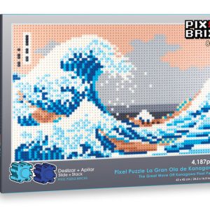 PIX BRIX PIXEL ART MOSAICO LA GRAN OLA 4187 PIEZAS