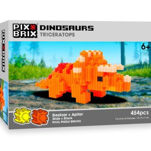 PIX BRIX PIXEL ART TRICERATOPS 454 PIEZAS