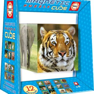 JUEGO EDUCA MAGNETIC PUZZLE CUBE 8 VIDA SALVAJE