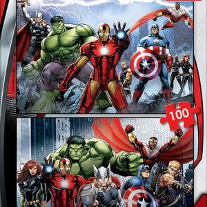 PUZZLE 2X100 PIEZAS AVENGERS