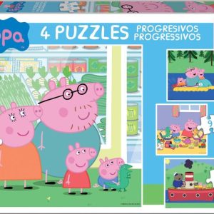 PUZZLE PROGRESIVOS PEPPA PIG 6-9-12-16