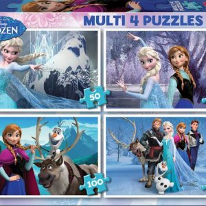 MULTI 4 PUZZLES FROZEN 50-80-100-150