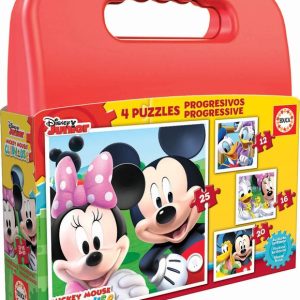 MALETA PUZZLES PROGRESIVOS MICKEY MOUSE 12-16-20-25