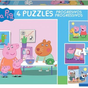 PUZZLE PROGRESIVOS PEPPA PIG 12-16-20-25