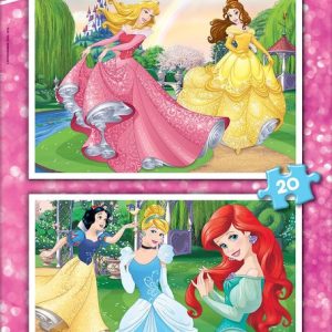 PUZZLE 2X20 PIEZAS PRINCESAS DISNEY