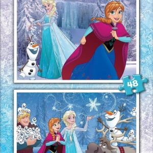 PUZZLE 2X48 PIEZAS FROZEN