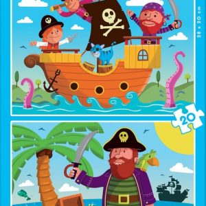 PUZZLE 2X20 PIEZAS PIRATAS